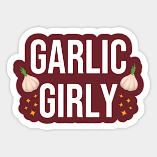 Garlic Girly Sticker